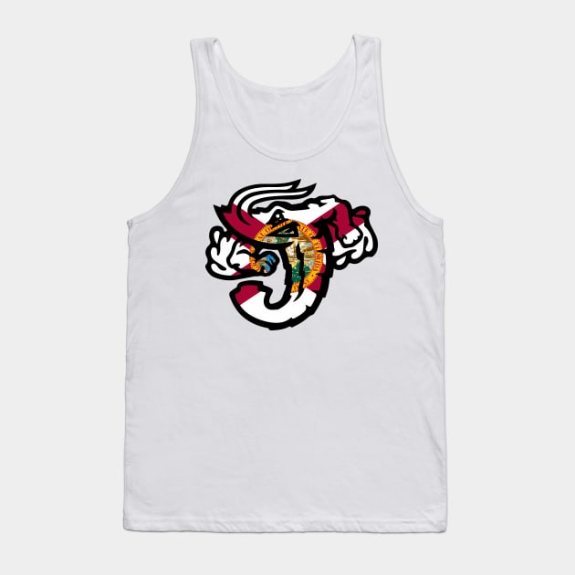 Jacksonville Jumbo Shrimp Florida Flag Tank Top by justin_weise